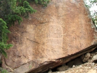 Dinwoody style petroglyphs